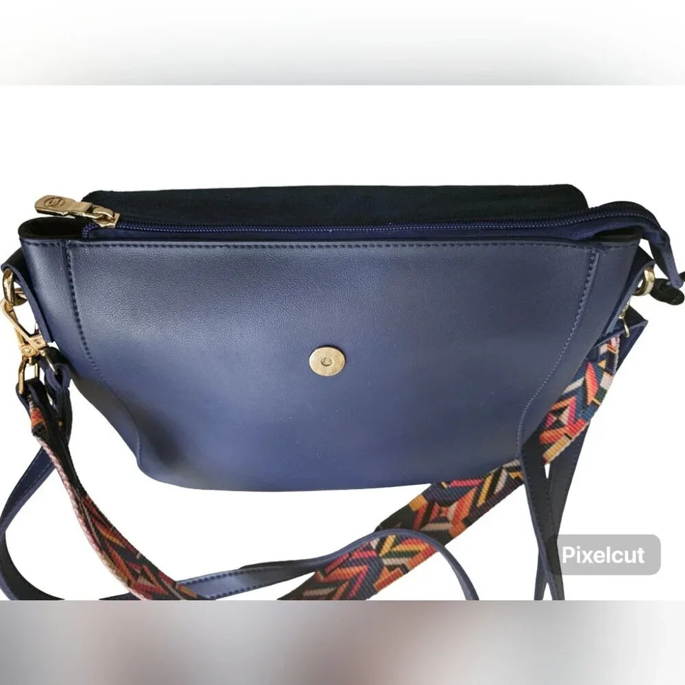B. lush by Passion Vegan Leather Shoulder Bag with Double Strap/ Lanyard - Picture 11 of 14